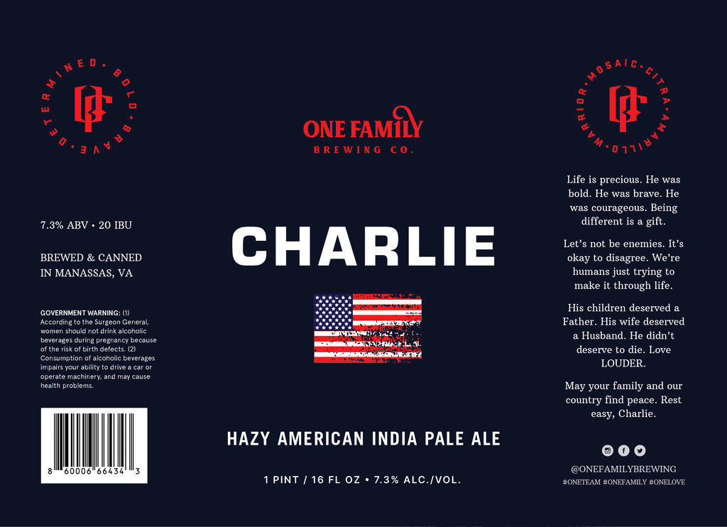 Charlie - Hazy IPA - 4PK/16 oz cans