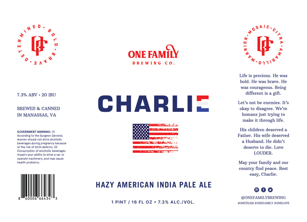 Charlie - Hazy IPA - 4PK/16 oz cans
