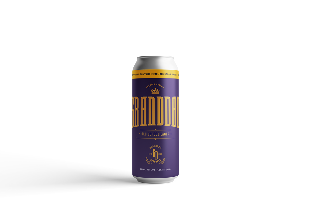Willie Earl "Grand Dad" Old School Lager 4.5% ABV